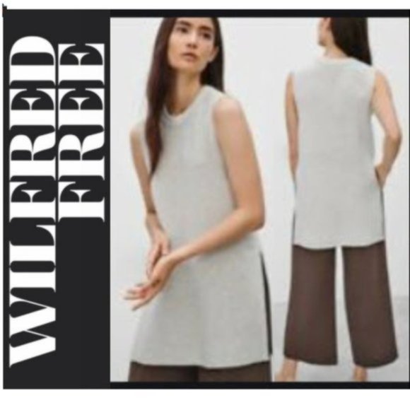 Aritzia Wilfred Durandal Tunic Beige Knit Wool Sweater - Picture 1 of 12